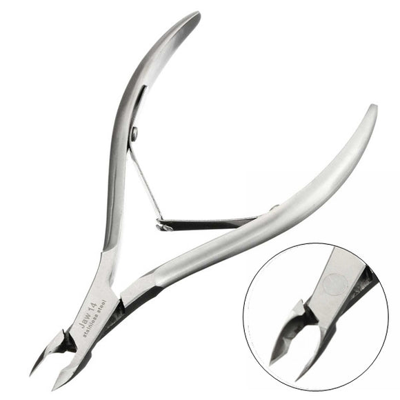 Professional Nail Tool Exfoliate Dead Skin Remover Scissors Cuticle Nipper Silver Stainless