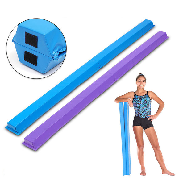 94.48x3.93x2.75inch Gymnastics Folding Balance Beam Horizontal Skill Performance Training Exercise Tools Airtrack