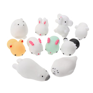 10 PCS/Lot Mochi Squishy Super Soft Squeeze HealingToy Pressure Relief Kids Toys Gift Collection