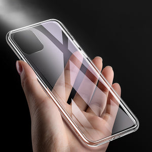 Cafele Clear Crystal 6D Tempered Glass Scratch Resistant Protective Case for iPhone 11 Pro Max 6.5 inch