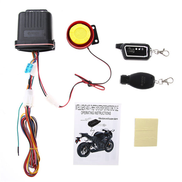 FEYCH Motorcycle Motor Bike Scooter Anti Theft Security Remote Vibration Sensor Alarm