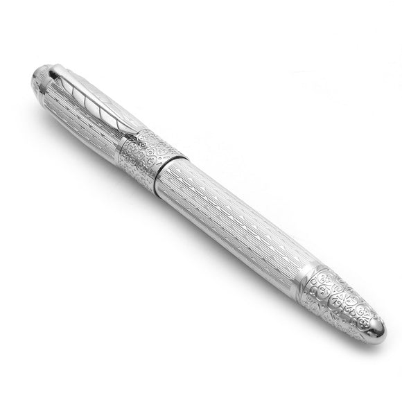 0.7mm Fountain Pen With Silver Meteor Point Writing Pen Office School Stationery Supplies For Studen