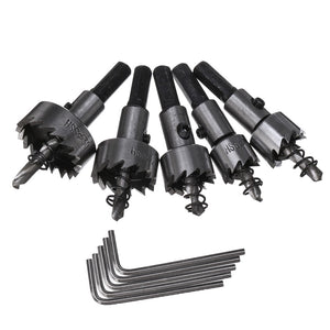 5pcs HSS 6542 Hole Sawtooth HSS Hole Saw Cutter Drill Bit Set 16/18.5/20/25/30mm with Plastic Box