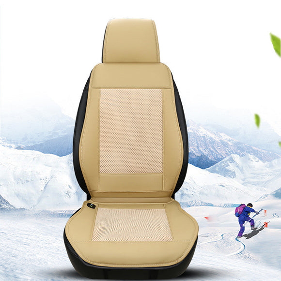 12V Cooling Breathable Car Seat Cushion Cover Air Ventilated Fan Conditioned Cooler Pad