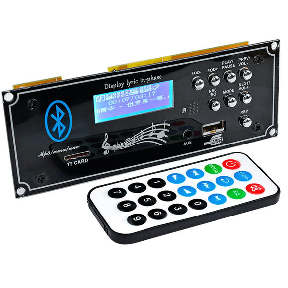 2.1 Bluetooth Car Audio Decoder Board MP3 Player Decoding Module with USB Aux DIY for Amplifiers Board Home Theater