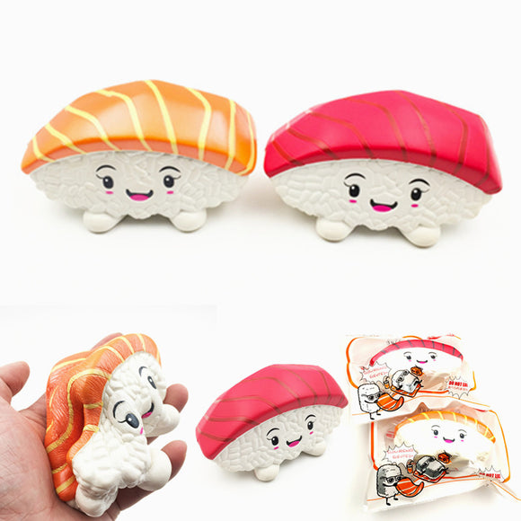 SquishyFun Tuna Salmon Sushi Squishy Jumbo 14cm Slow Rising Original Packaging Collection Gift Decor