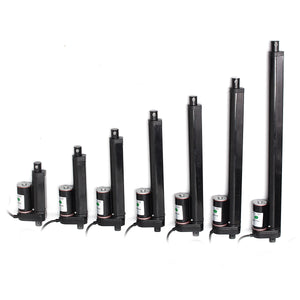 IP54 750N 2-16 Inch Linear Actuator Stroke 12V Volt DC Motor Door Opener 3800RPM 7mm/s