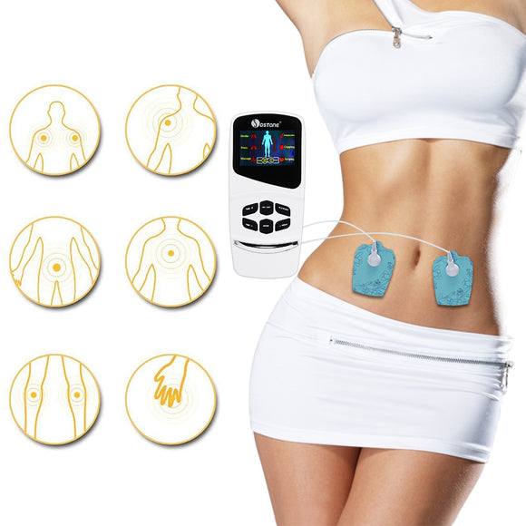 TENS Unit Electronic Pain Relief Massager 6 Modes with 4 Pads Adjustable Speed Electric Massager