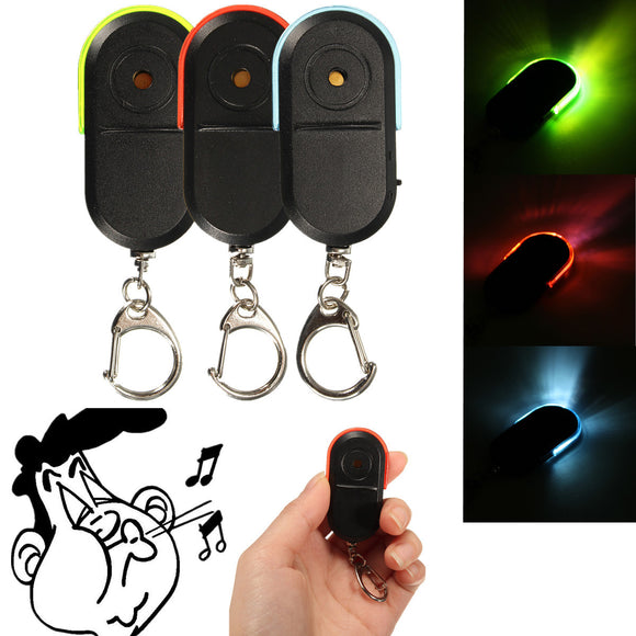 Wireless Anti Lost Alarm Key Finder Locator Keychain Whistle Sound with LED Light