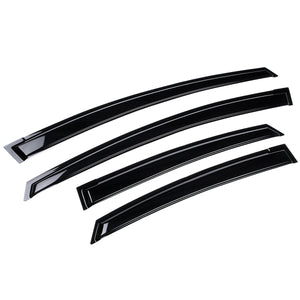 4Pcs For TOYOTA PRIUS 3rd ZVW35 2010-2015 Plastic Exterior Visor Vent Shades Window Sun Rain Guard Deflector