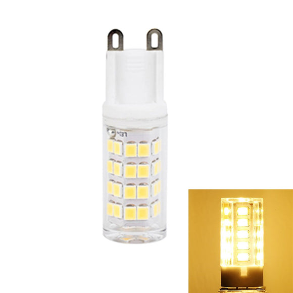 AC110-240V 5W G9 2835 Pure White Warm White No Strobe 52 LED Ceramic Corn Light Bulb for Outdoor Use