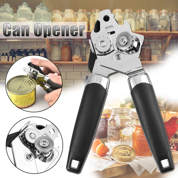 Can Opener Manual Side Cut Tin Open Kitchen Tool Handheld Drink Lid Remover
