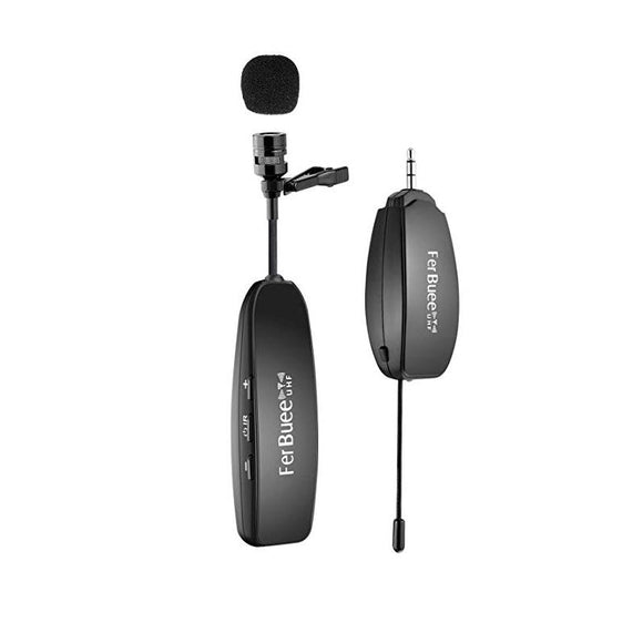 Rechargeable Wireless Lavalier Lapel Microphone for Notebooks Cameras Speakers for Teaching Speech Meeting