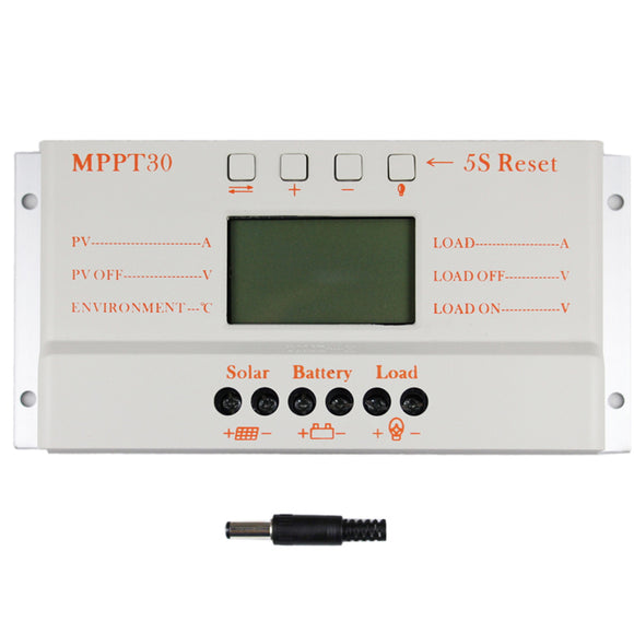 MPPT30 30A 12V/24V Auto Switch LCD Display Solar Charge Controller Regulator