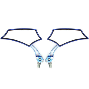 1 Pair 10mm 8mm CNC Universal Motor Bike Motorcycle Rear View Mirrors