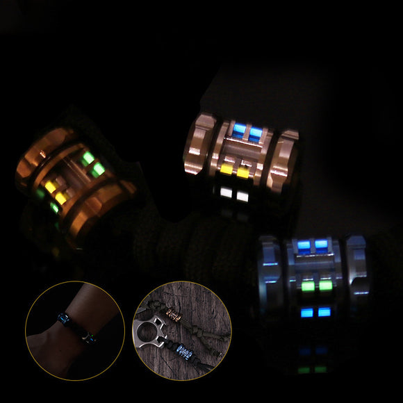 1Pcs DIY Tritium Vials Titanium Ring For Self-Luminous 15 year Tritium tube Pendant Necklace Jewelry Pendant