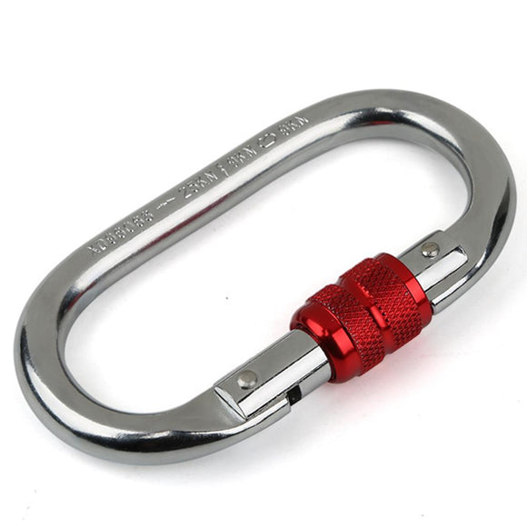 XINDA Outdoor Safety Buckle O Shape Aluminum Master Lock Rock Climbing Buckle Equipment