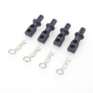 ZD Racing 8185 Body Mount Posts with Shell Clips Set for 9020 V3 Truggy 1/8 RC Car Vehicles Parts