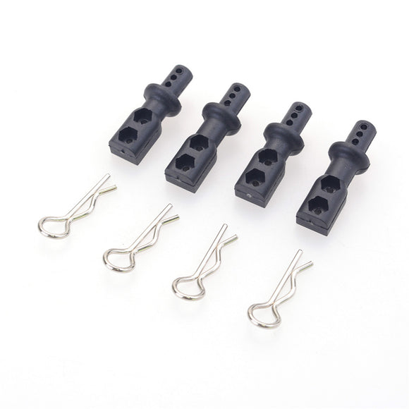 ZD Racing 8185 Body Mount Posts with Shell Clips Set for 9020 V3 Truggy 1/8 RC Car Vehicles Parts