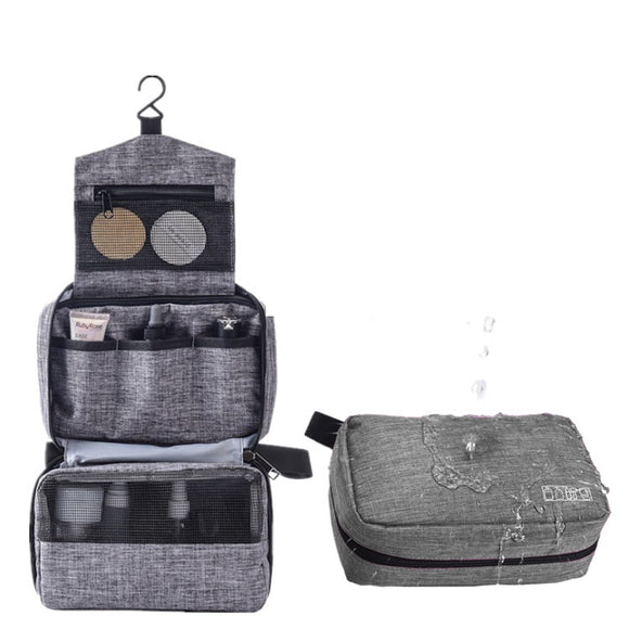 Xmund XD-DY11 3 Layers Waterproof Wash Bag Travel Portable Folding Hanging Organizer Makeup Storage Bag With Hook Up