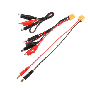 RC Charging Cable Set XT60 Plug to 4mm Banana Plug Cable Crocodile Clip DC Wire for IMAX B6 B6AC Charger