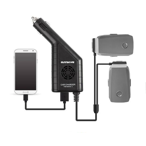 3 in 1 Battery USB Car Charger for DJI MAVIC 2 PRO/ZOOM RC Drone Remote Controller