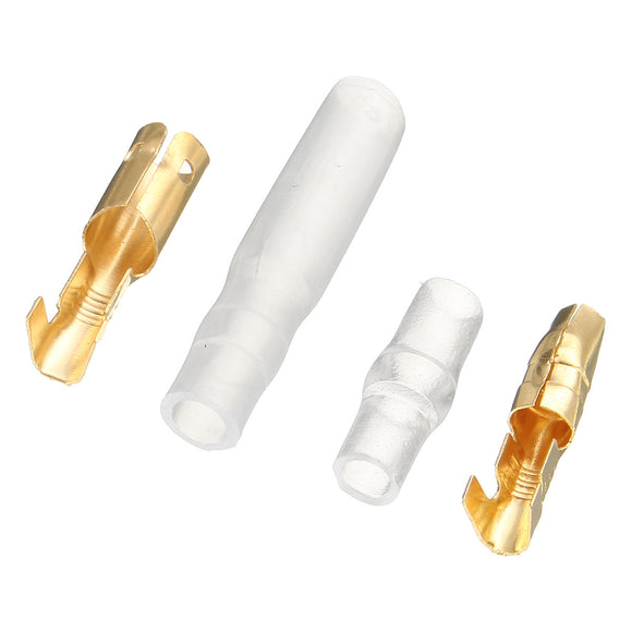 25/50 Sets 3.9mm Male & Female Bullet Connector Wire Colour Terminal Brass