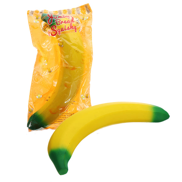 Giant Yellow Banana Squishy 43*8CM Huge Fruit Slow Rising With Packaging Jumbo Soft Toy