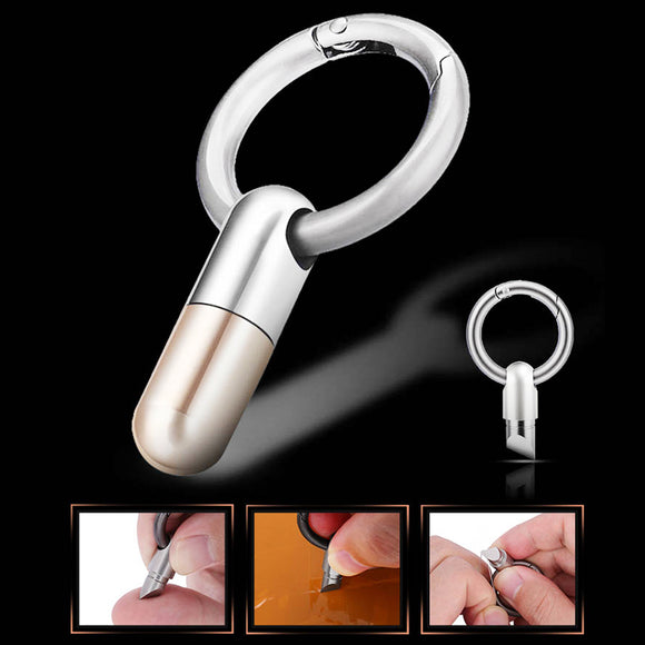 Tiny Cutting Tool Stainless Steel Multi-function EDC Portable Blade Cutter Key Ring Pendant Cutting Tool