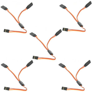 5PCS Amass 15cm Y Servo Cable Lead Splitter For JR Spektrum HITEC