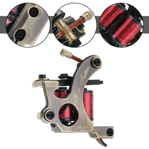 Brass Tattoo Machine + Secant Machine Set Body Art Handmade For Liner Tattoo Machines Set Body Art Machine