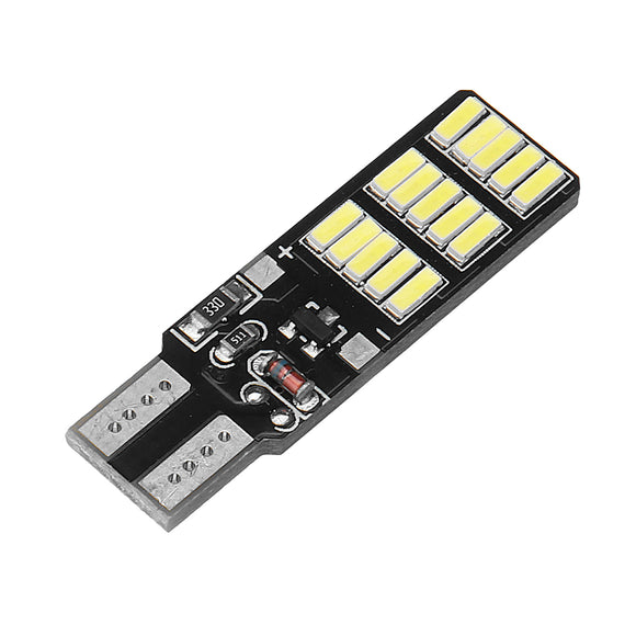 T10 W5W 30SMD LED Car Side Marker Lights Wedge Bulb Lamp with 3 Flash Modes 6W 240LM White 1PCS