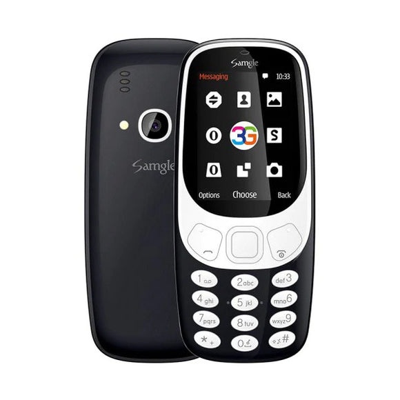 Samgle 3310 3G Network 1450mAh 2.4 inch 3D Screen bluetooth Dual Sim Card Dual Standby Feature Phone