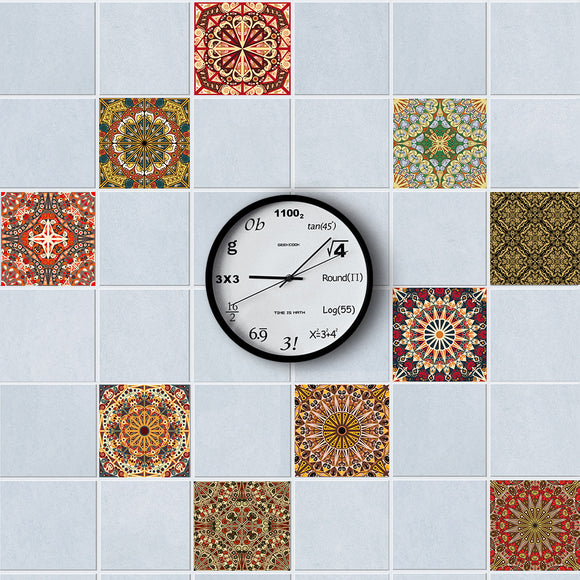 10PCS Arab Style Tile Paste Kitchen Background Wall Sticker Wallpaper Bathroom Wall Sticker