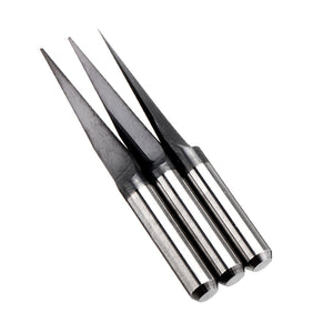 Drillpro 0.1-0.5mm 10 Degree PCB Drill Bit 0.1/0.2/0.3/0.4/0.5mm TiAlN Coated Flat Bottom PCB Drill CNC Engraving Bit