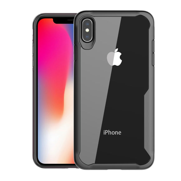 Bakeey Protective Case For iPhone XS Anti Fingerprint Transparent Acrylic Soft Silicone