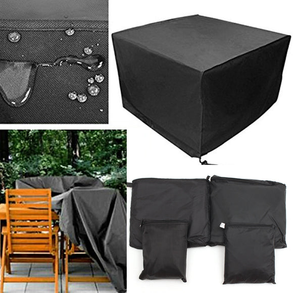 Outdoor Patio Garden Furniture Cover 210D Oxford Rain Dust Snow Waterproof Table Shelter