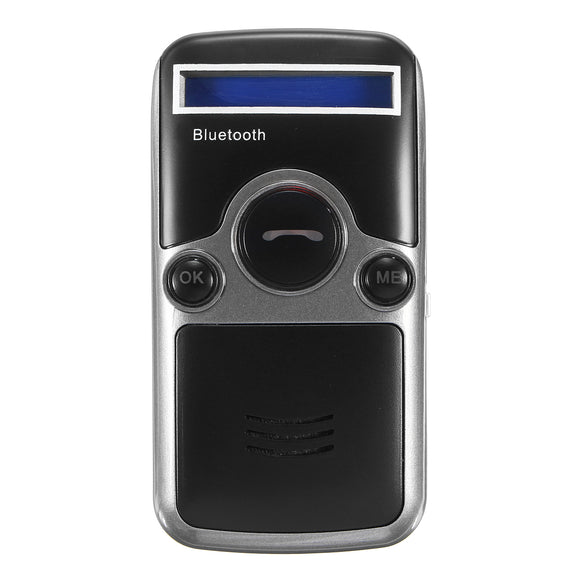 Solar Powered bluetooth Handsfree Car Kit Digtal LCD Speaker for Cellphone Dial