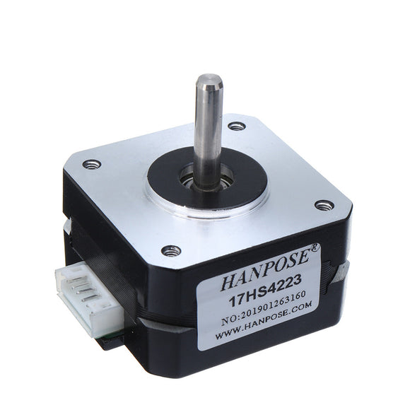 HANPOSE 17HS4223 23mm Nema 17 Stepper Motor 42 Motor 42BYGH 0.7A 14N.cm 4-lead for 3D Printer Extruder J-head Bowden Titan Extruder