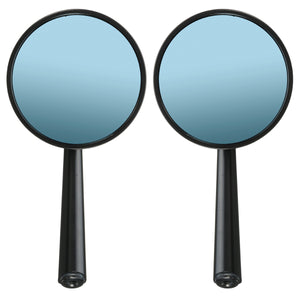 CNC Aluminum Round Motorcycle Rear View Mirror For Cruiser Chopper 8mm 10mm