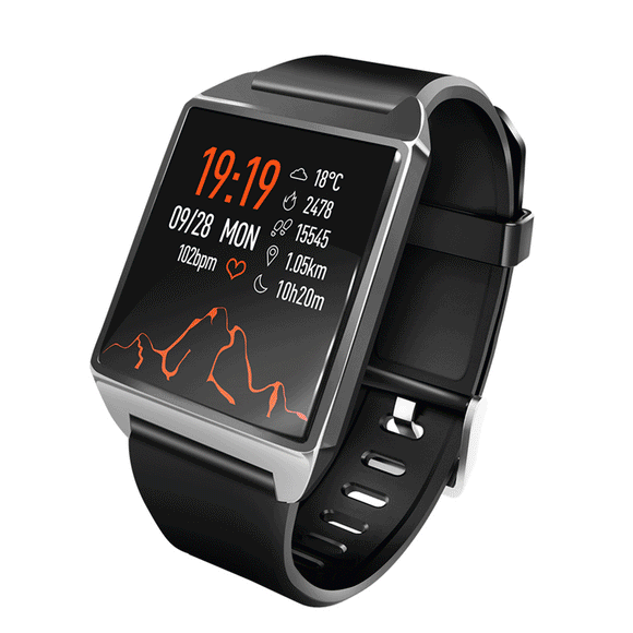 XANES W2 1.3'' IPS Color Screen IP68 Waterproof Smart Watch Blood Pressure Fitness Exercise Bracelet