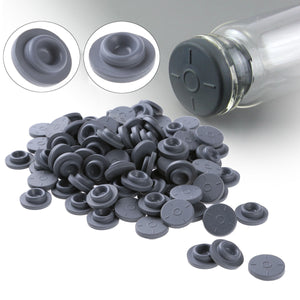 100Pcs Rubber Glass Stopper Self Healing Injection Ports Inoculation For 13mm Opening