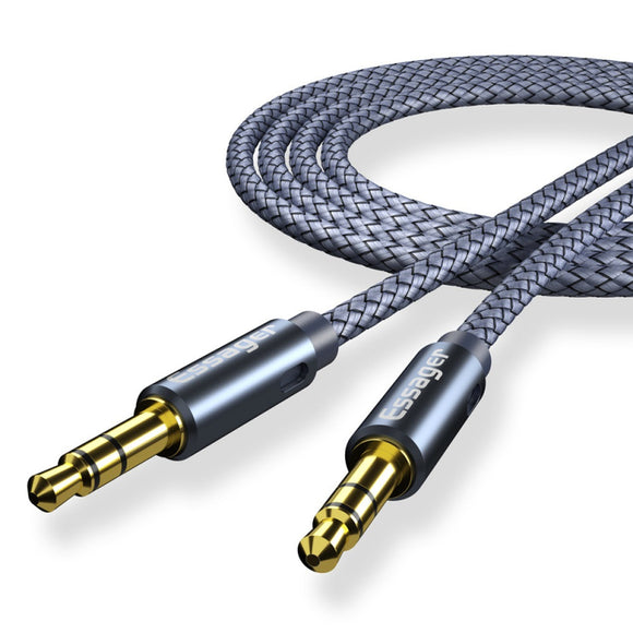 Essager Male-To-Male Audio Cable 3.5mm Jack Aux Speaker Wire Car Headphone MP3 Aluminium Alloy Delicate Original Sound Cable
