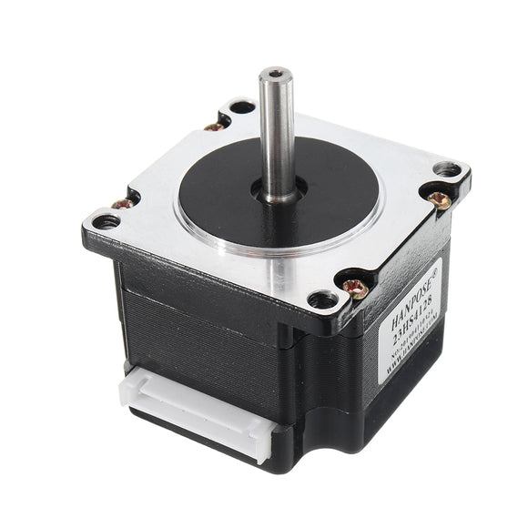 HANPOSE 23HS4128 41mm Nema 23 Stepper Motor 57 Motor 2.8A 55N.cm 4-lead CNC Laser Grind Foam Plasma Cut Engraving Machine