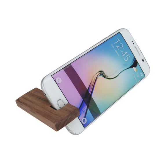 Universal Simple Practical Wooden Holder For The Mobile Phone Body Thickness Between 9mm to 12mm