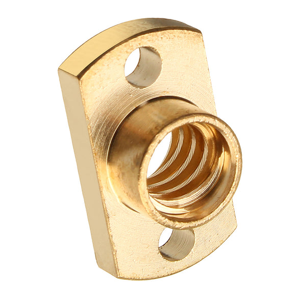 8Pcs Brass T8 Lead Screw Nut Pitch 2mm for Stepper Motor 3D Printer Part