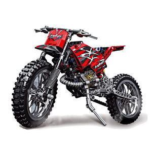Decool Technic City Moto Cross Bike With Box Building Blocks Toys