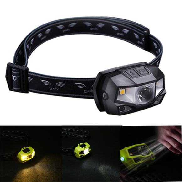 Goofy DT-7607 Sport Outdoor Cycling Intelligent Inductive Headlamp IPX4 Waterproof Led Headlights