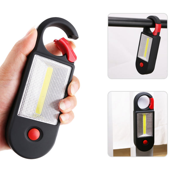 2 Mode COB LED Outdoor Camping Light Inspection Lamp Hand Torch Work Light With Hook Magnet