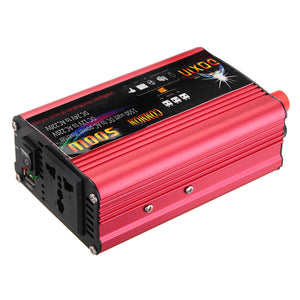 DOXIN Power Inverter 1000W Peak Modified Sine Wave Converter DC 12V/24V To AC 220V USB Plug Port